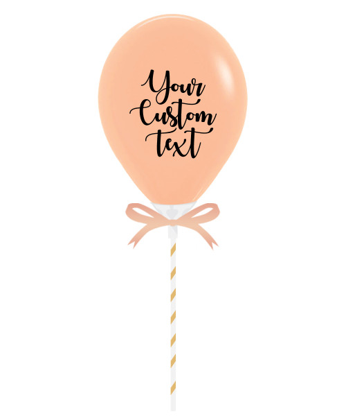 (Pick Your Own Color) 5" Personalised Mini Round Fashion Color Balloon Pop 