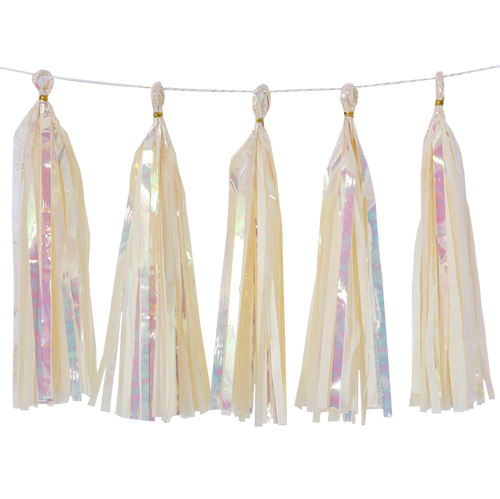 Holographic Candy Tassel Garlands DIY Kit (5 Tassels) - All Candy Cream 