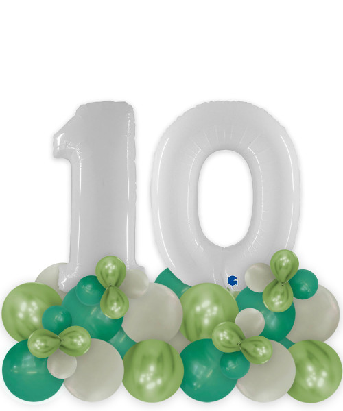 [Birthday] Create your own Birthday Bash Fashion Reflex Balloons Centerpiece (Double Digit) - Elegant White

Color Combi: Reflex Green, Fashion Pastel Dusk Laurel Green, Fashion Forest Green