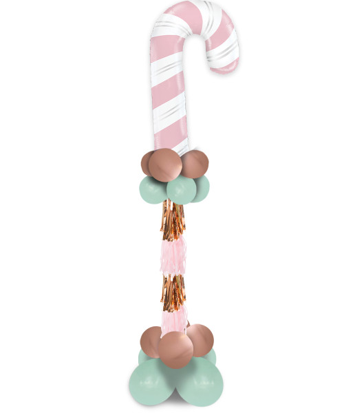 [Merry Christmas 2023] Christmas Themed Balloon Tower (2m) - Pink Candy Cane