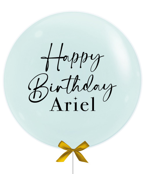 22" Personalised Jewel Balloon - Macaron Pastel Green