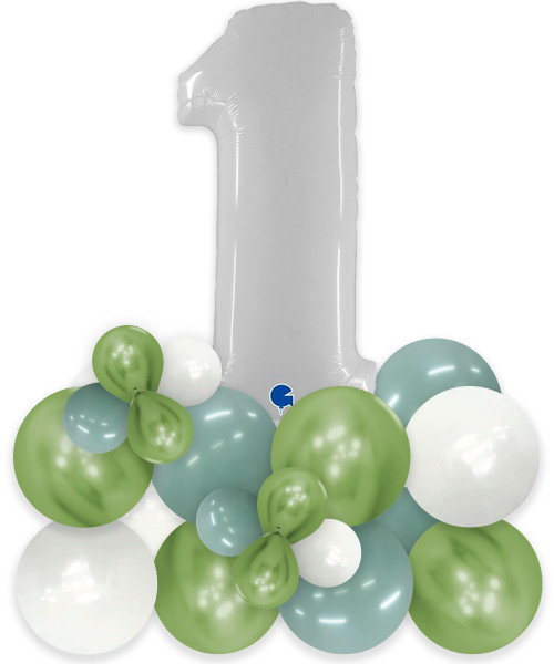 [Birthday] Create your own Birthday Bash Chalk Matte Reflex Balloons Centerpiece (1 Digit) - Elegant White

Color Combi: Reflex Green, Chalk Matte Pure White, Chalk Matte Pistachio 