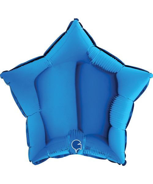  18" Star Foil Balloon - Metallic Shiny Blue (GB19200B)