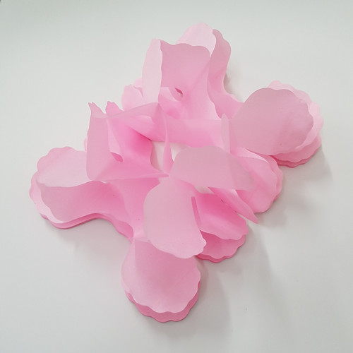 Tissue Paper 4-Leaf Clover Garland (3.6 meter) - Light Pink