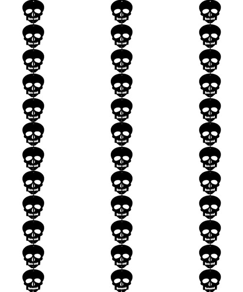 [Spooky Halloween] Halloween Felt Bunting (3 Meter) - Skull