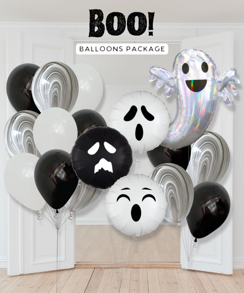 [Spooky Halloween] Halloween Balloons Package - Boo!