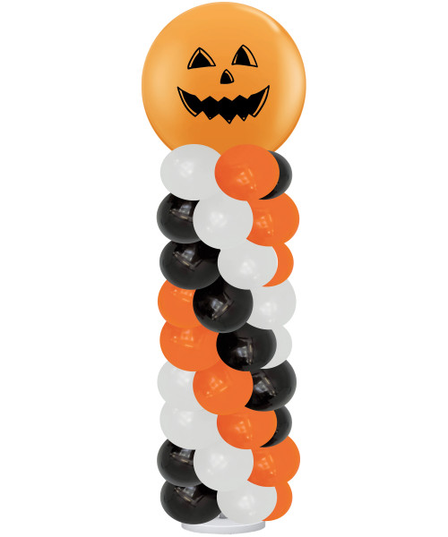 [Frightfully Fun Halloween] Personalised Jumbo Latex Balloons Column 2m - Spooky Pumpkin