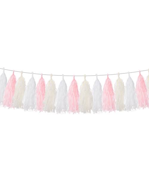 (15 Tassels Pack) Tassels Garland DIY Kit (15 Tassels) -  Magical Princess
Color: White, Cream and Light Pink (15 Tassels Pack) Tassels Garland DIY Kit (15 Tassels) -  Magical Princess
Color: White, Cream and Light Pink