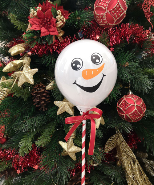 [Merry Christmas 2023] Aqua Balloon on Stick (5inch) - The Snowman