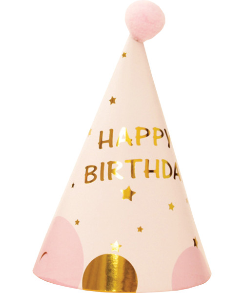 Happy Birthday Party Hat - Pink