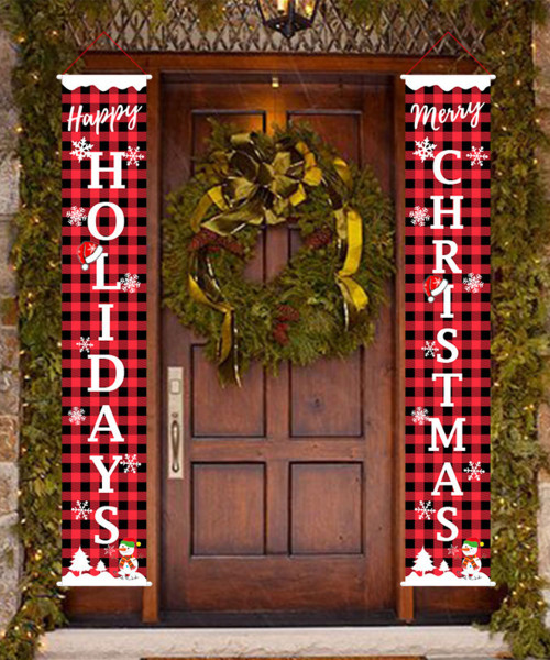 [Merry Christmas 2025] Christmas Wall Hanging Banner (180cm) - Jingle Bells Christmas Holiday 