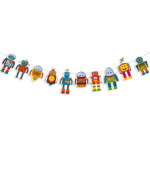 [Astronaut/Space] Party Decoration Bunting (2.5 meter) - Robots & Spaceships