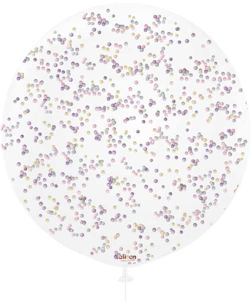 36'' Jumbo Perfectly Round Balloon - Snowball Pastel Rainbow