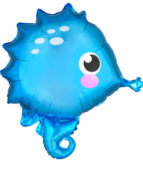 [Sea Creature] Bubbly Sea Creature Seahorse Foil Balloon (21inch) (A41201)