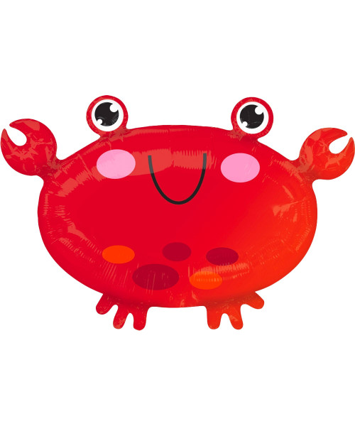 [Sea Creature] Bubbly Sea Creature Crab Foil Balloon (22inch) (A41202) 