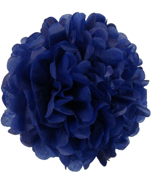 Paper Flower Pom Pom DIY Pack (15cm) - Royal Blue