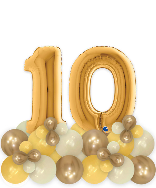 [Birthday] Create your own Birthday Bash Chalk Matte Reflex Balloons Centerpiece (Double Digit) - Gold

Color Combination: Chalk Matte Golden Sand, Chalk Matte Yellow Tulip and Reflex Gold
