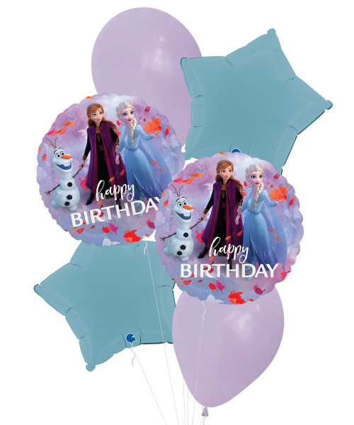 [Frozen] Frozen 2 Happy Birthday Star Balloons Bouquet 