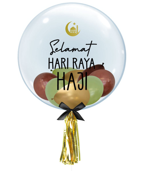 [Raya 2023] Selamat Hari Raya Festive 24" Crystal Clear Balloon