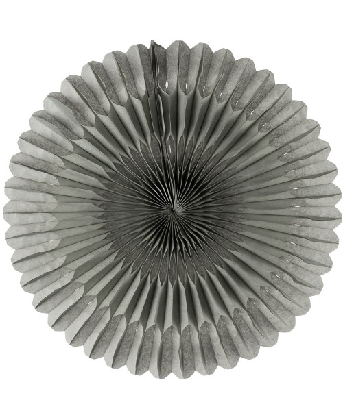 Paper Pinwheel Fan (30cm) - Grey