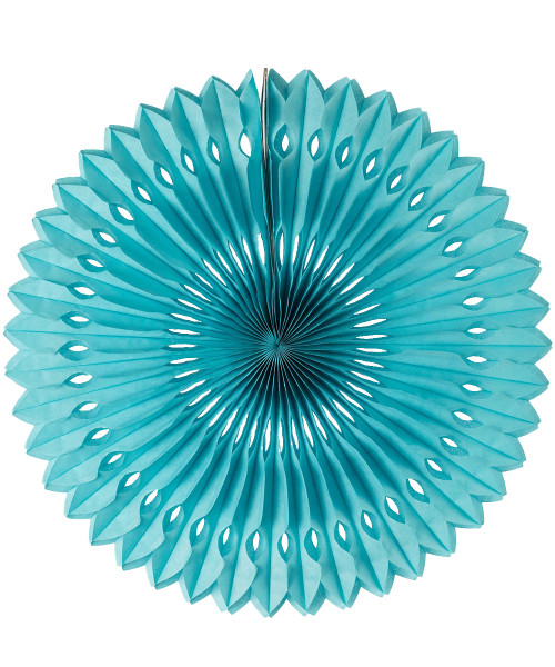 Paper Pinwheel Fan (30cm) - Baby Blue