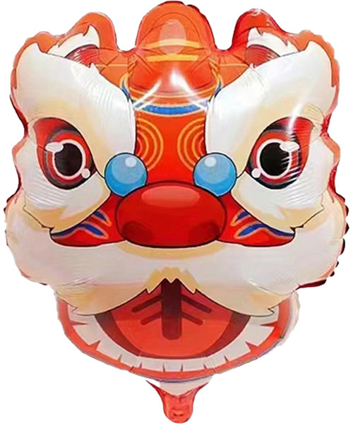 Happy Chinese New Year Lion Dance Foil Balloon (26inch) 