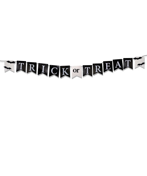 [Halloween] Halloween Themed Paper Bunting (3 meter) - Trick or Treat Bat Design