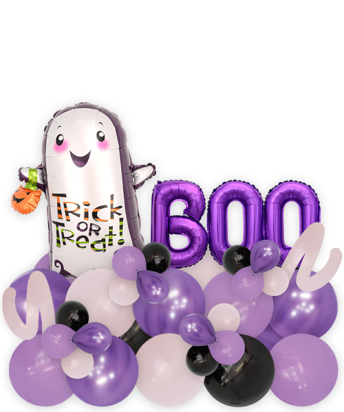 [Frightfully Fun Halloween] Spooky Balloons Centerpiece - Trick Or Treat Cute Ghost BOO