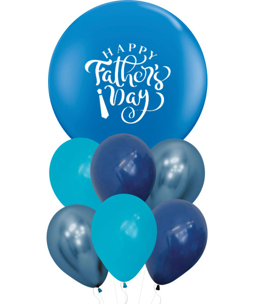 [Like My Father] Personalised Jumbo Reflex Balloons Cluster - Happy Father's Day