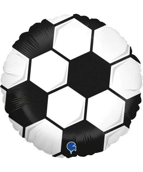[Sports] White Soccer Ball Foil Balloon (18inch)