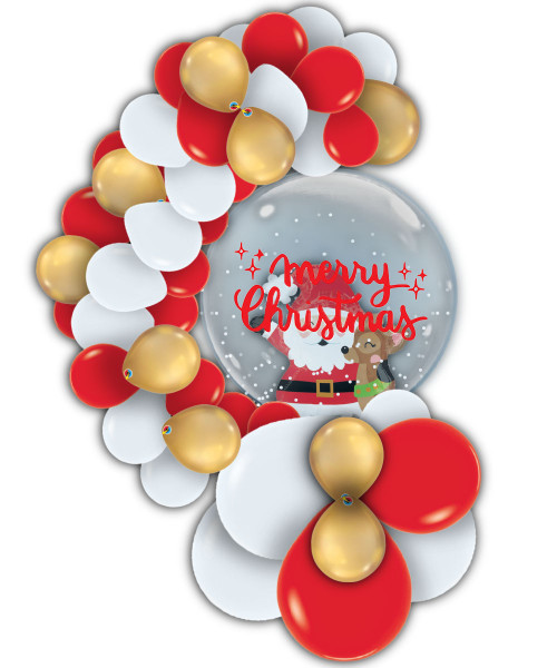 [Merry Christmas 2022] Santa Reindeer Crystal Globe Balloon Centerpiece