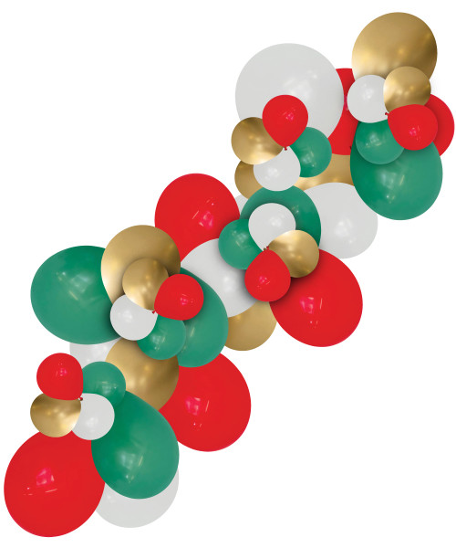 [Merry Christmas 2025] Christmas Themed Organic Balloons Garland - We wish you a Merry Christmas