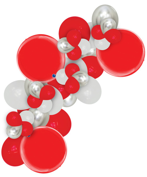 [Merry Christmas 2025] Christmas Themed Organic Balloons Garland - Enchanted Christmas

Color Combination: Fashion Red, Fashion White, Reflex Silver, Orbz Red