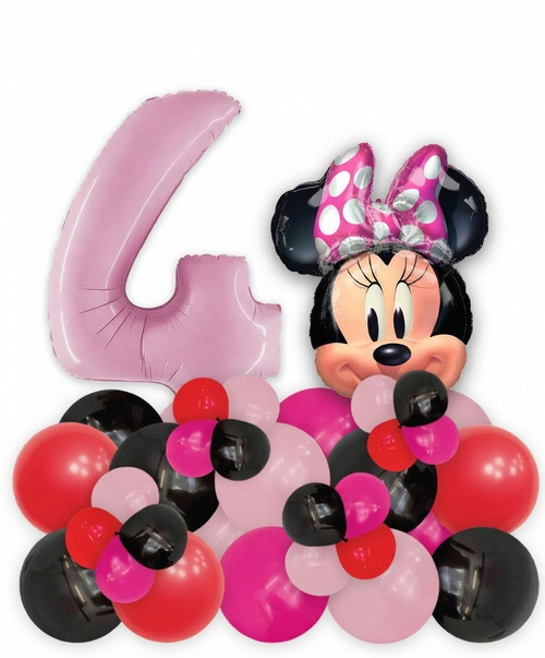 Happy Birthday Number Balloons Centerpiece - Mickey & Minnie Clubhouse

Latex Balloon Colors: Fashion Black, Fashion Pink, Fashion Fuchsia & Fashion Red