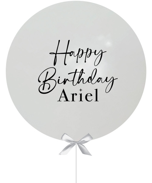 24" Personalised Latex Balloon - Fashion White