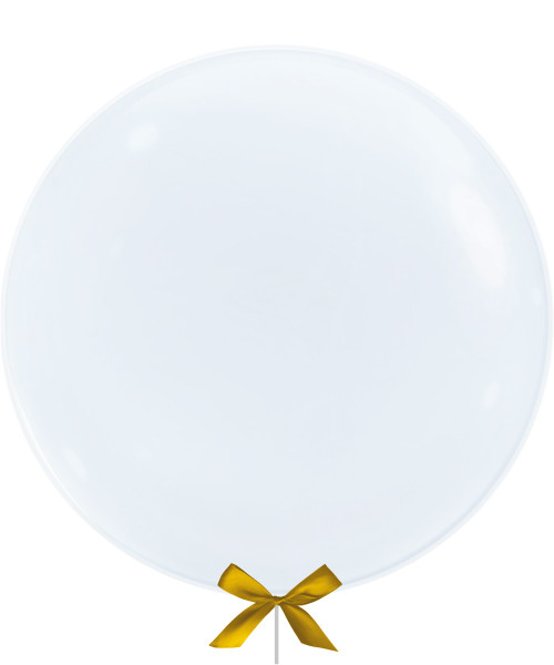  24" Jewel Bubble Balloon - Fashion White