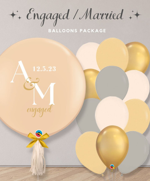 [Wedding] Just Engaged/Just Married Balloons Package