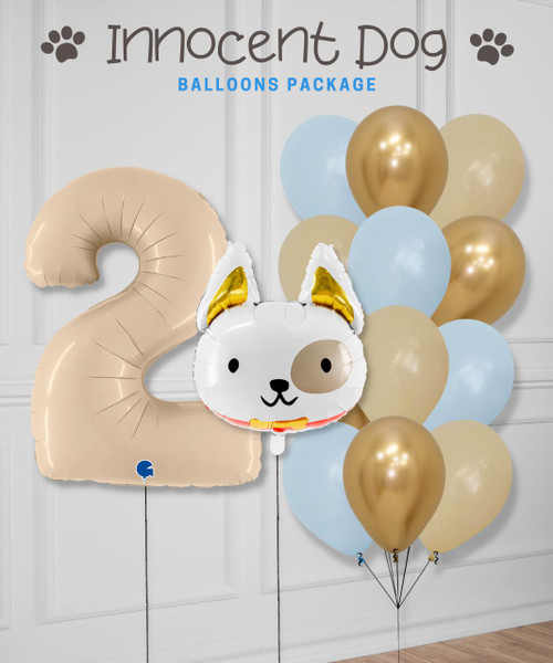 [Animal] Innocent Dog Balloons Package