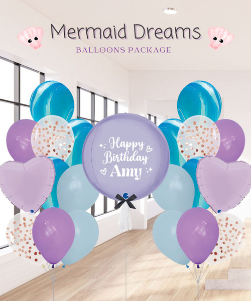 [Mermaid] Mermaid Dreams Balloons Package