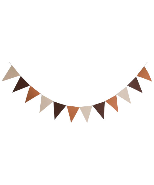 Triangle Felt Bunting (1.5 meter) - Coffee