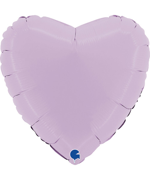 18" Heart Foil Balloon - Macaron Matte Lilac