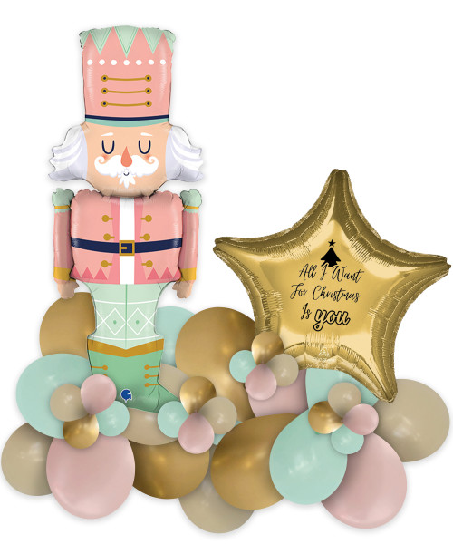 [Merry Christmas 2023] Christmas Themed Balloons Centerpiece -  Pastel Nutcracker