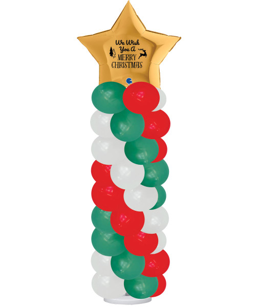 [Merry Christmas 2025] Personalised Giant Star Balloons Column (2m) - We wish you a Merry Christmas

Colors: Fashion Forest Green, Fashion White & Fashion Red