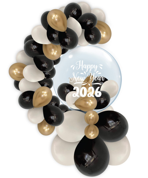[Happy New Year 2026] Happy New Year Crystal Globe Balloons Centerpiece