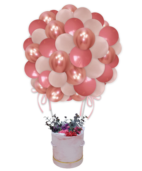  (Trending) [Happy Valentine's Day] Hot Air Balloon Bouquet Box - Forever Your's