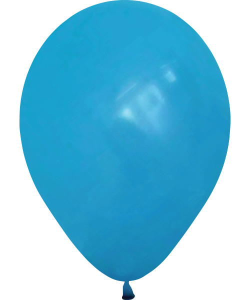 12" Chalk Matte Color Round Latex Balloon - Curious Blue