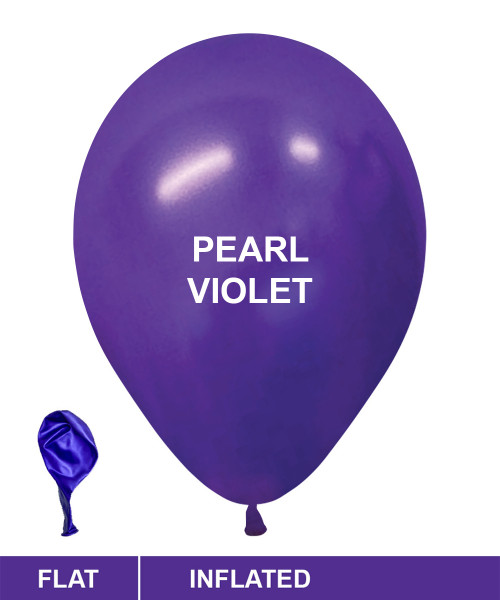 12" Standard Metallic Color Round Latex Balloon - Pearl Violet 12" Standard Metallic Color Round Latex Balloon - Pearl Violet