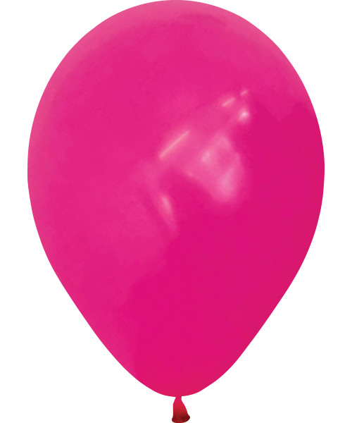 5" Mini Fashion Color Round Latex Balloon - Fuchsia