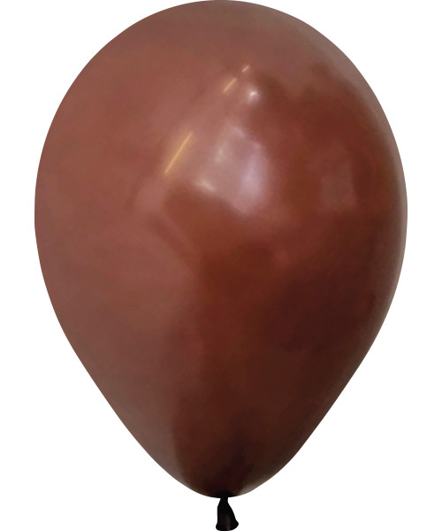 5" Mini Fashion Color Round Latex Balloon - Chocolate 
