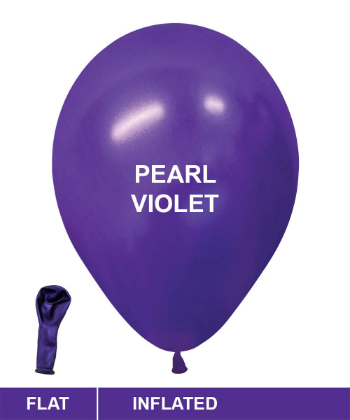 5" Mini Metallic Color Round Latex Balloon - Pearl Violet 5" Mini Metallic Color Round Latex Balloon - Pearl Violet